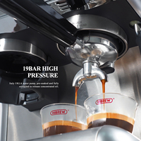 HiBREW Barista Pro 19Bar fasola do Espresso, ekspres do kawy na poziomie komercyjnym z pełnym zestawem do kawiarni hotelowej restauracji H7 2